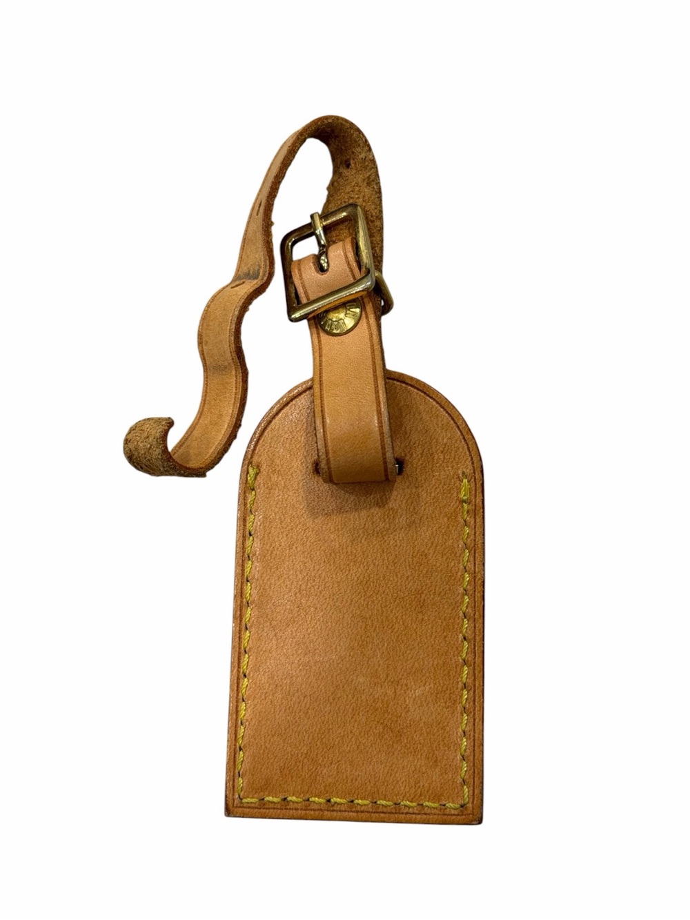 Louis Vuitton Vachetta Leather Luggage Tag 2.75” x 1.57” - Picture 3 of 4